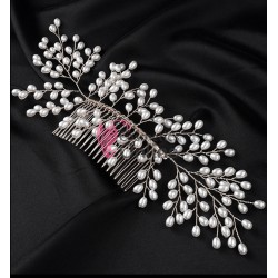 Accesoriu modern pentru decor par CA069 cu perle 